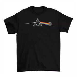 Legend of Zelda Pink Floyd T-Shirt Unisex Cotton Dark Side of Moon Link Nintendo